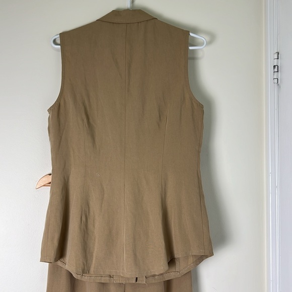 Tristan Waistcoat Vest & Hi rise wide leg Pants Two Set Size Medium - Picture 6 of 13